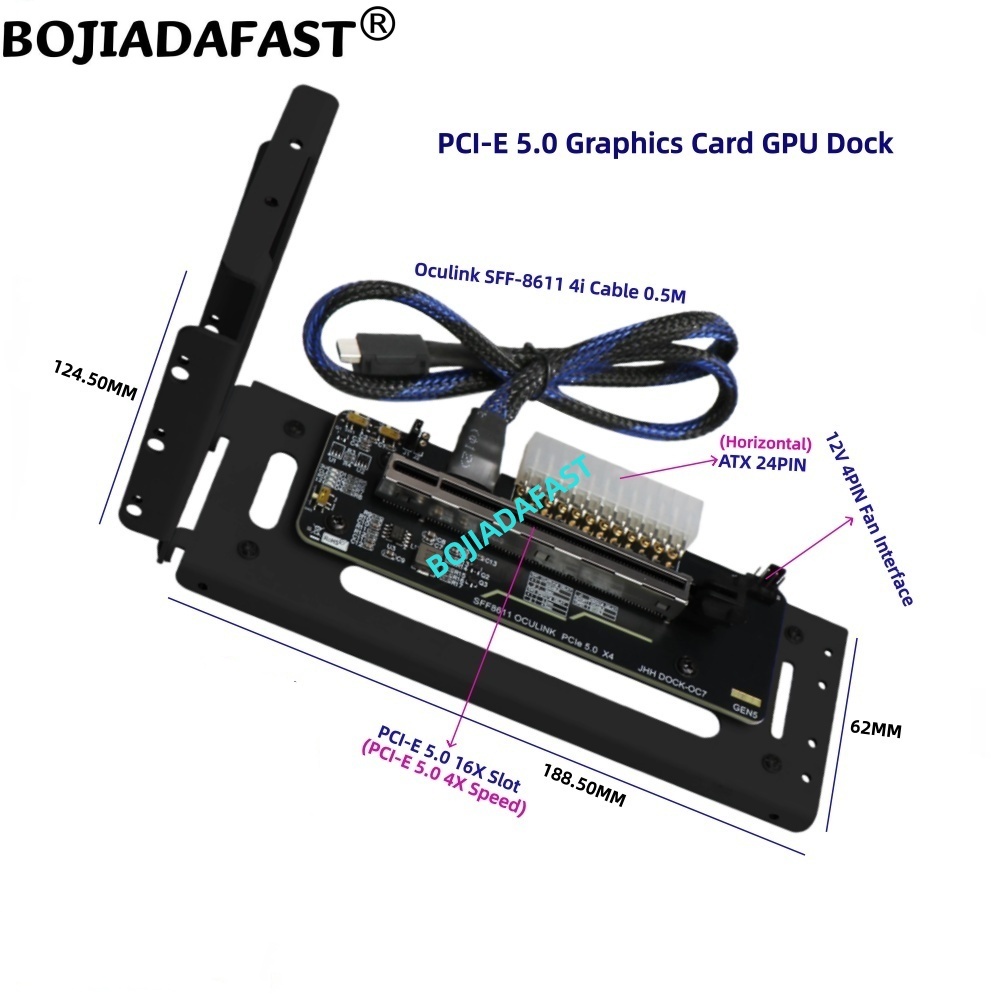 PCI-E 5.0 X4 OCuLink External  - đánh giá và giá Oculink Egpu Dock Graphics Card