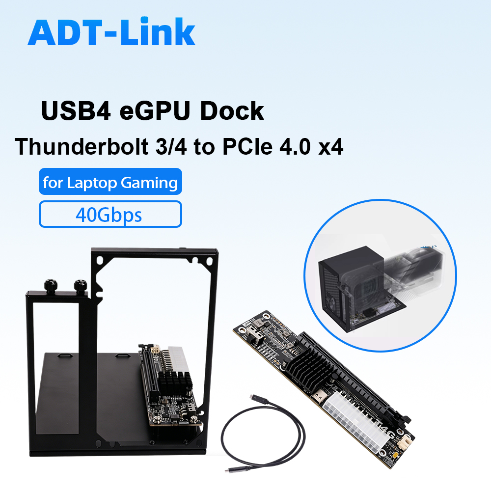 ADT-Link USB4 eGPU Dock Thunde - đánh giá và giá Thunderbolt 4 External Gpu Enclosure